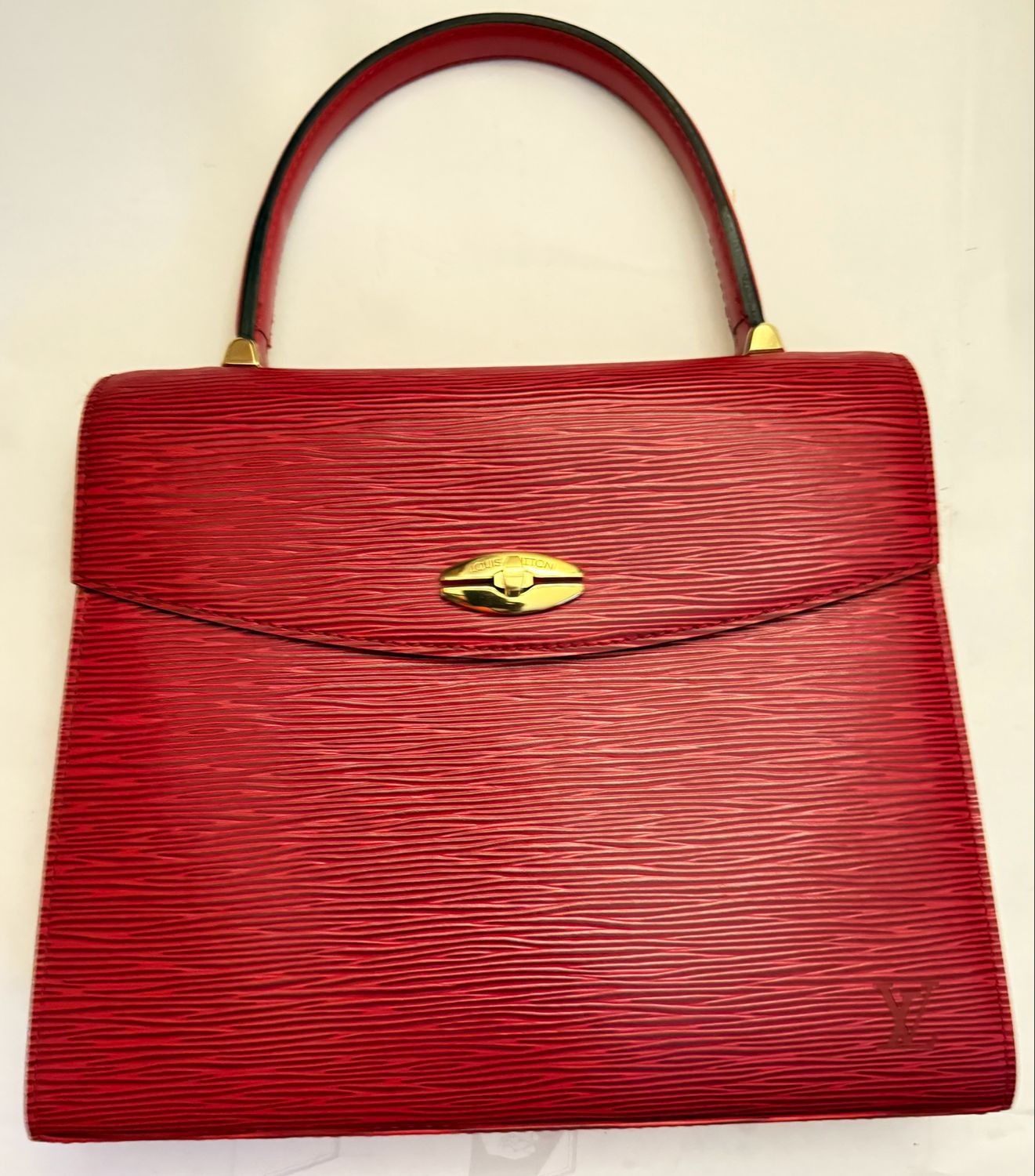 Louis Vuitton malesherbes  epi Leather Top Handle Bag