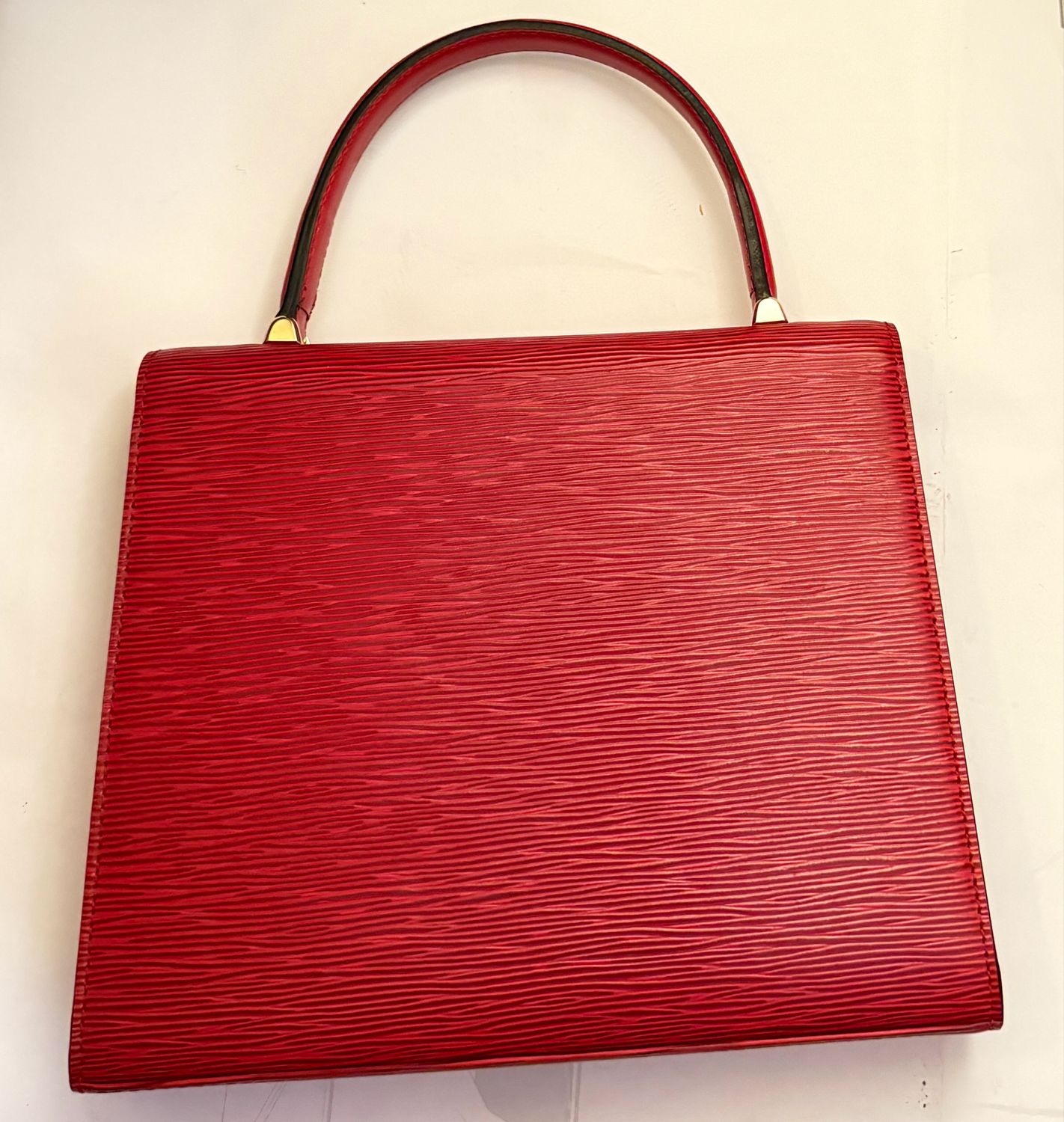 Louis Vuitton malesherbes  epi Leather Top Handle Bag