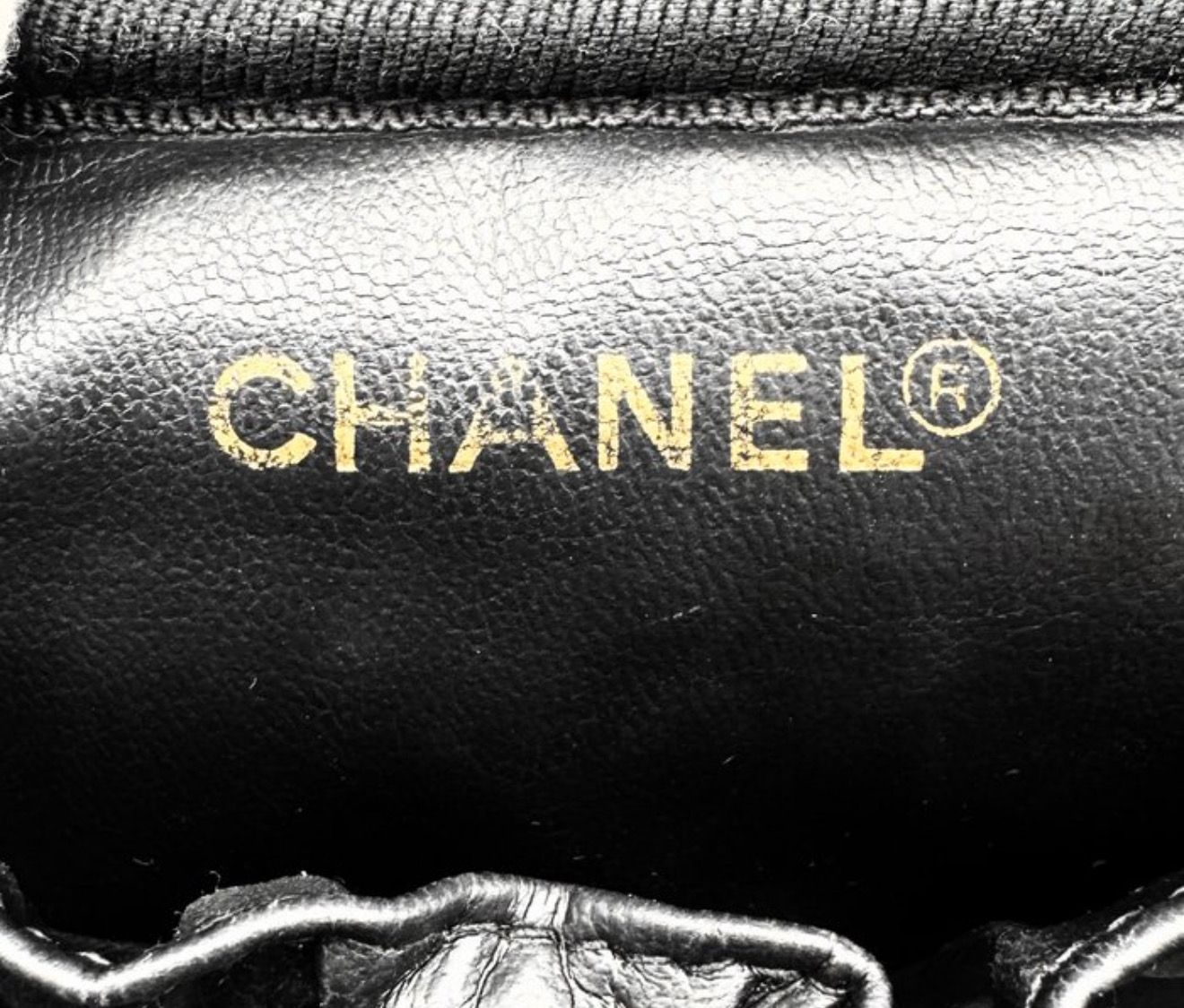 Chanel Bicolore vanity case lambskin leather