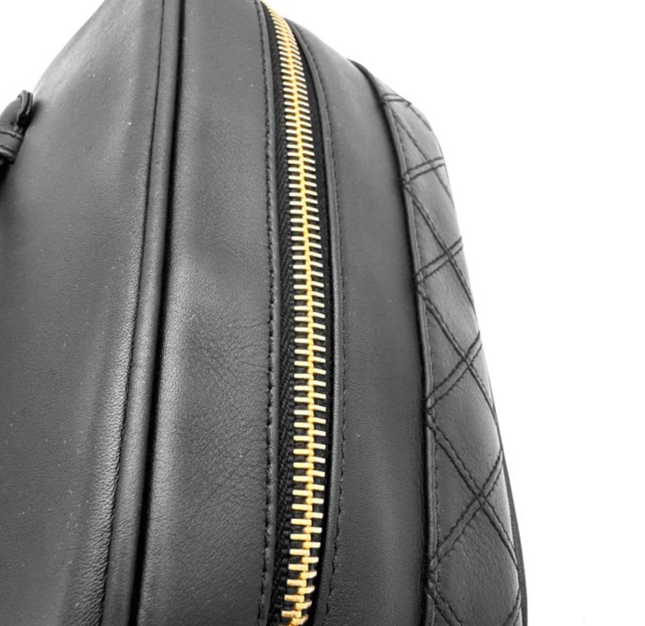 Chanel Bicolore vanity case lambskin leather