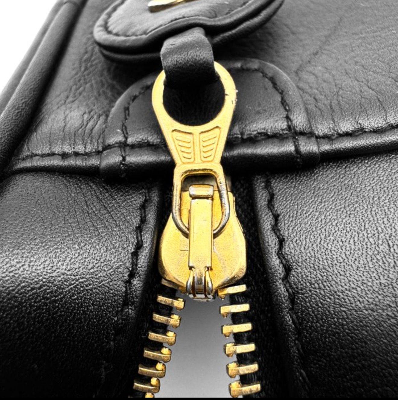 Chanel Bicolore vanity case lambskin leather