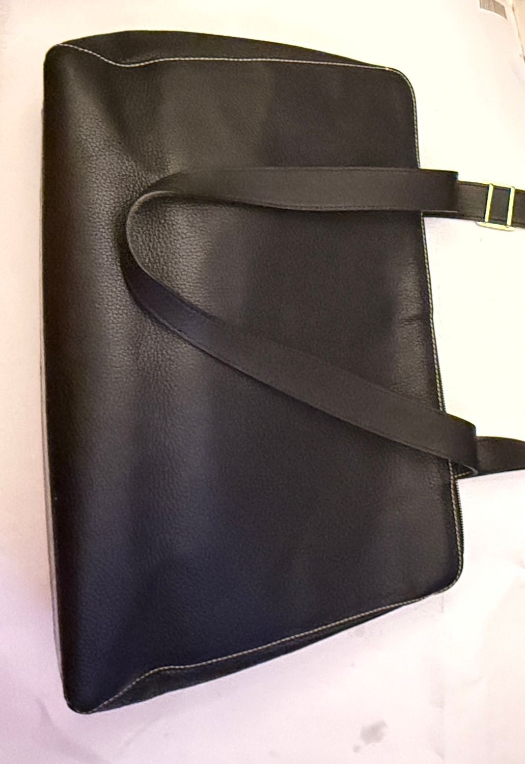 Burberry work Tote  bag Nova check leather black