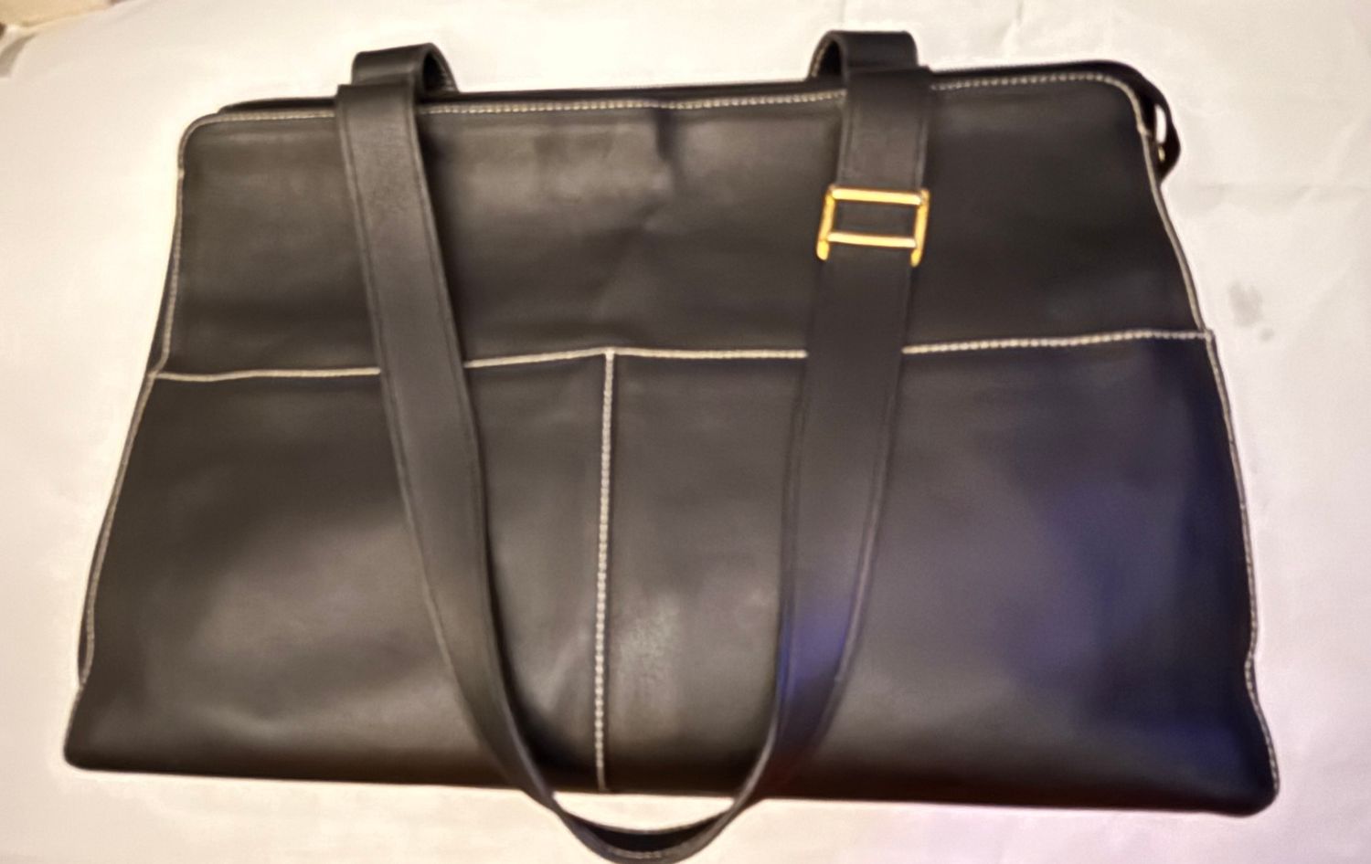 Burberry work Tote  bag Nova check leather black