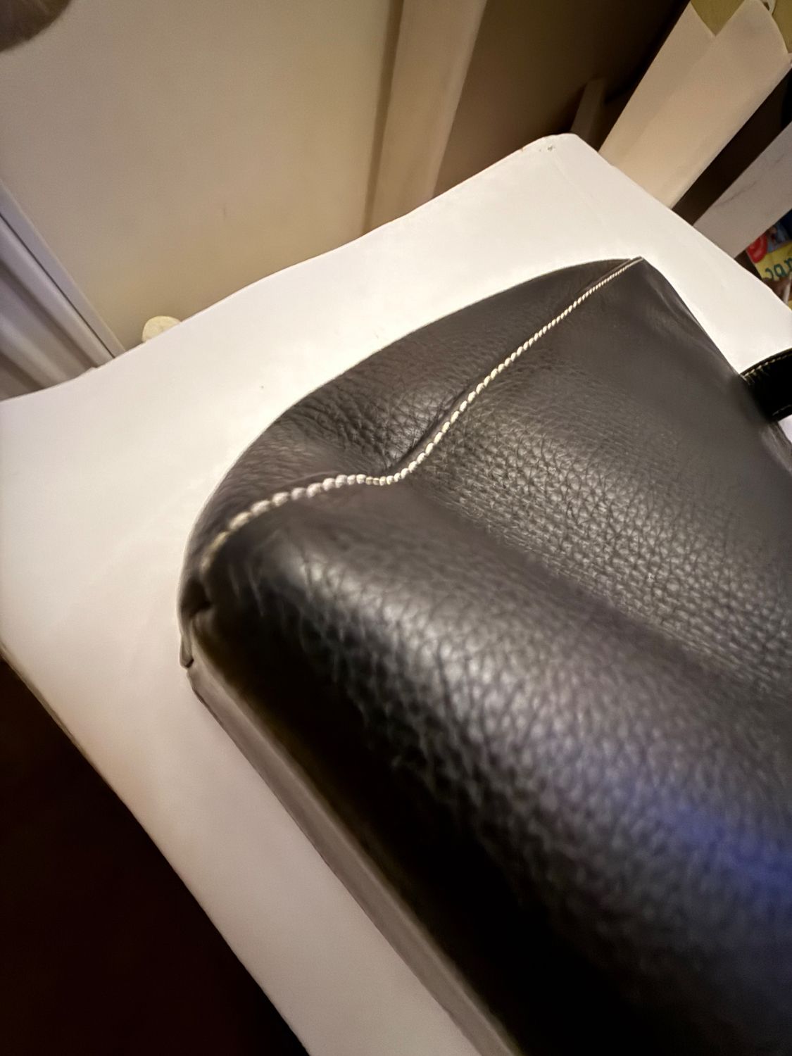 Burberry work Tote  bag Nova check leather black