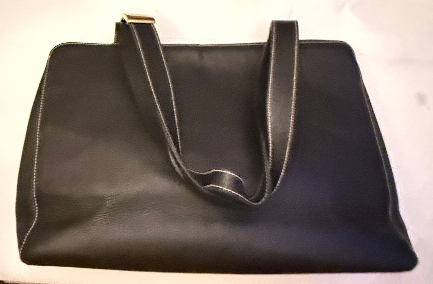 Burberry work Tote  bag Nova check leather black