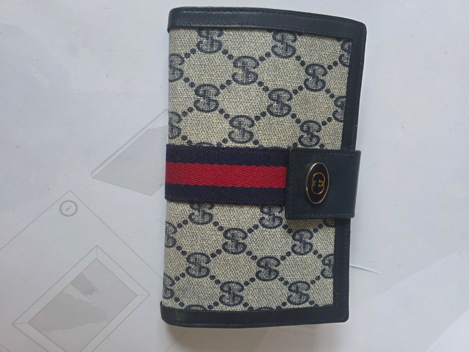 Gucci ophidia trifold wallet blue 