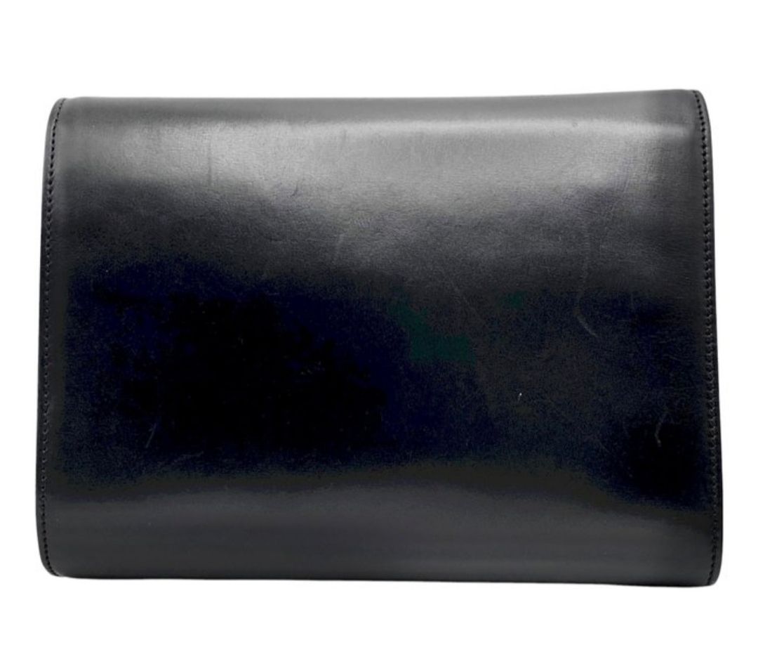 Celine Triomphe logo Leather crossbody purse