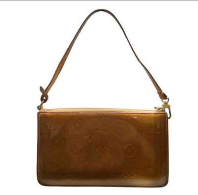   Louis Vuitton Bronze Monogram Vernis Lexington Accessoires Pochette Bag