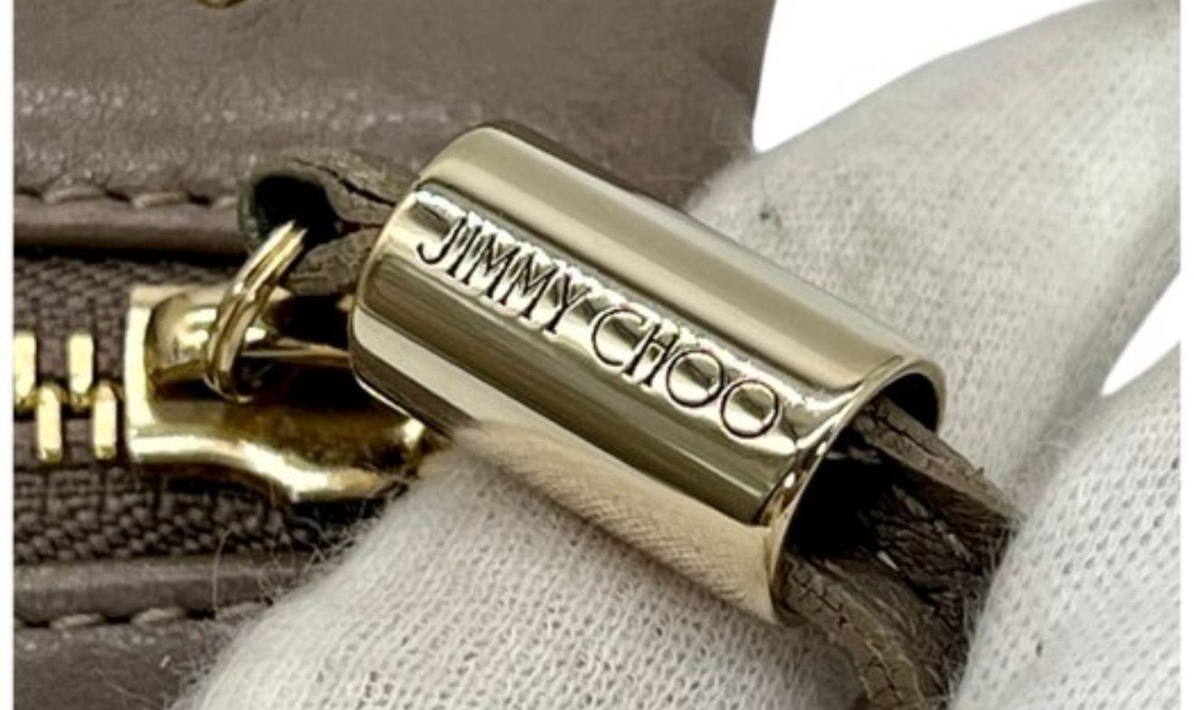 Jimmy Choo Zena Clutch Star Studded Beige