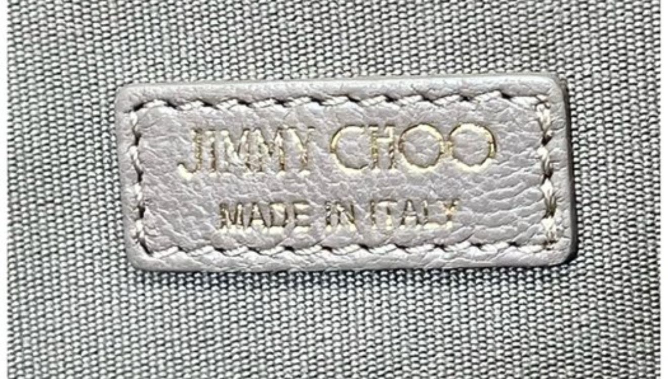 Jimmy Choo Zena Clutch Star Studded Beige