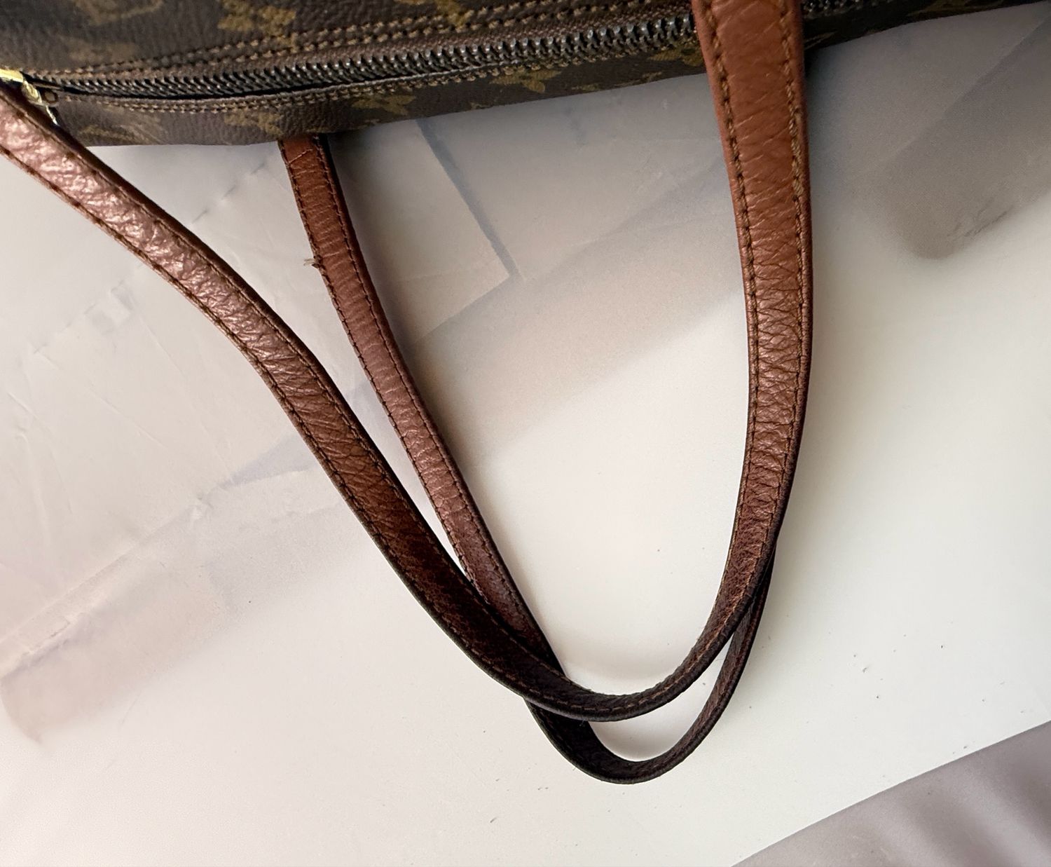 Louis Vuitton Papilon 30 bag brown Monogram leather