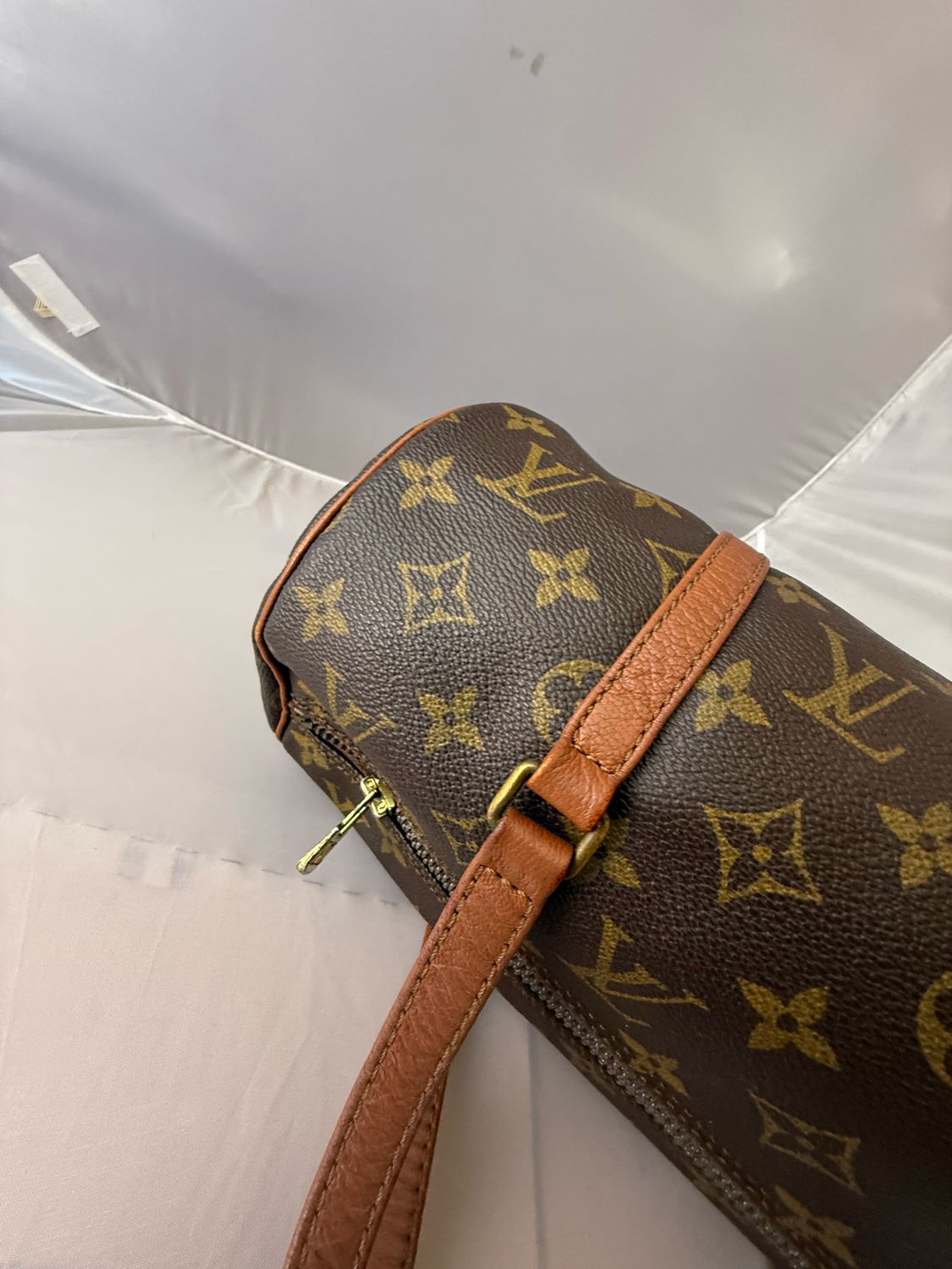 Louis Vuitton Papilon 30 bag brown Monogram leather