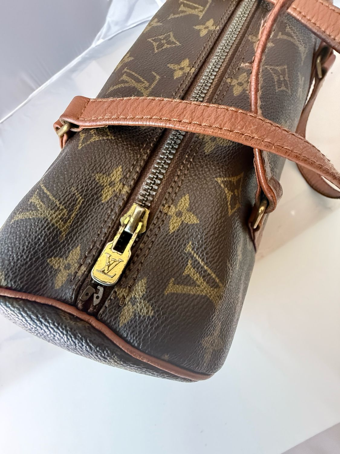 Louis Vuitton Papilon 30 bag brown Monogram leather