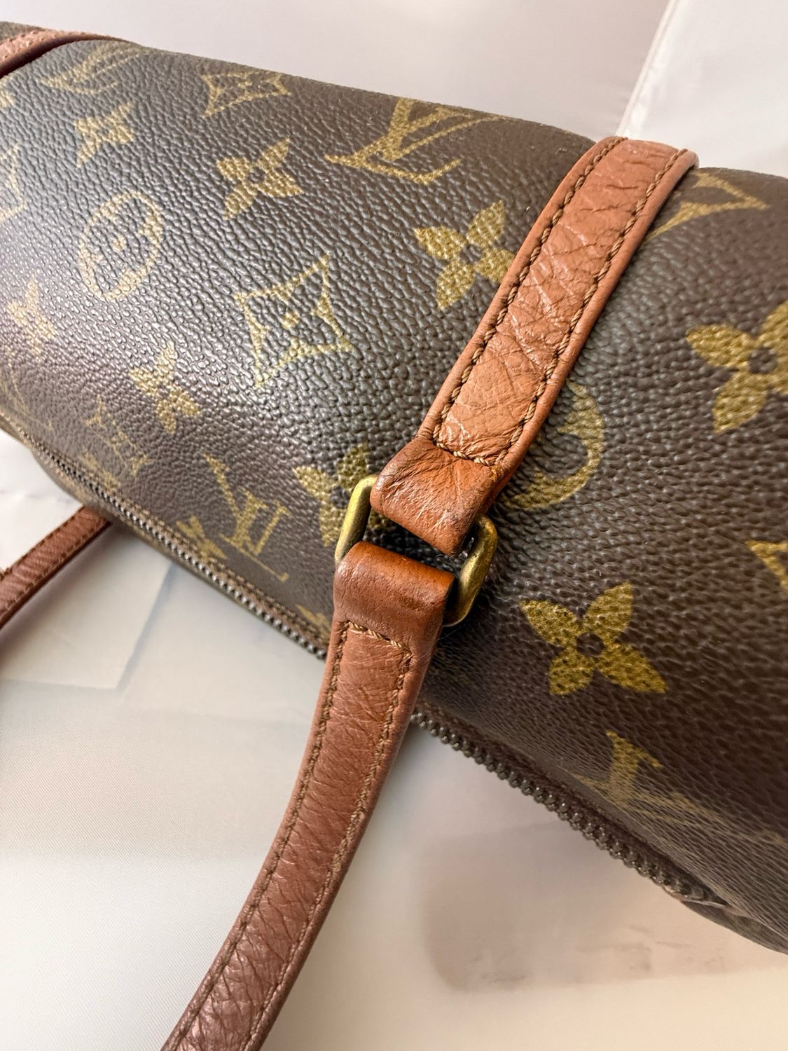 Louis Vuitton Papilon 30 bag brown Monogram leather