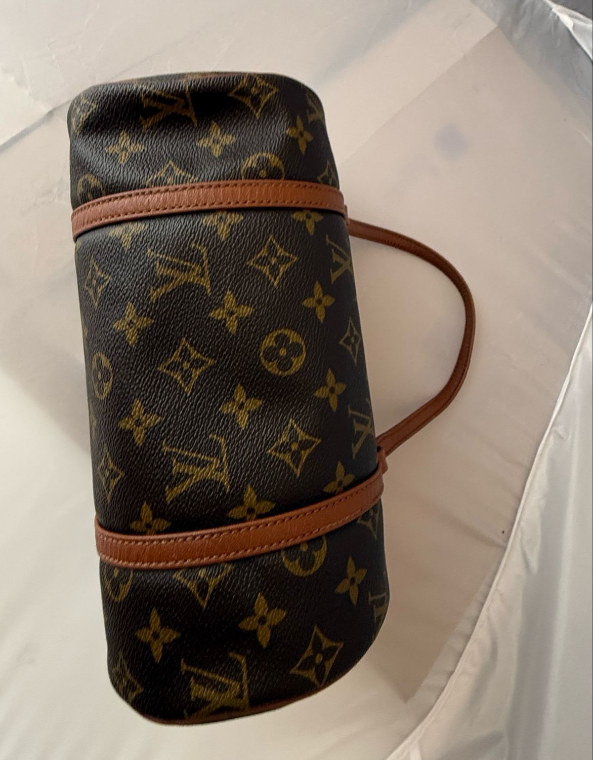 Louis Vuitton Papilon 25 bag brown Monogram leather