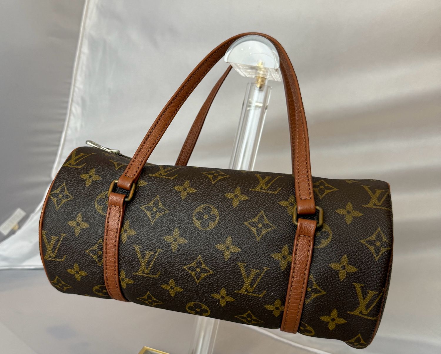 Louis Vuitton Papilon 25 bag brown Monogram leather