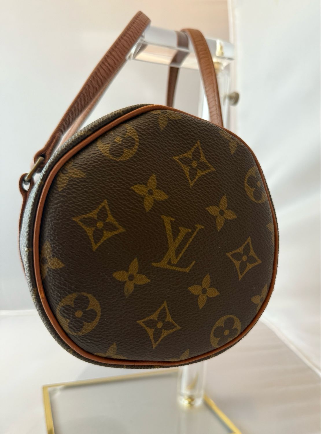 Louis Vuitton Papilon 25 bag brown Monogram leather