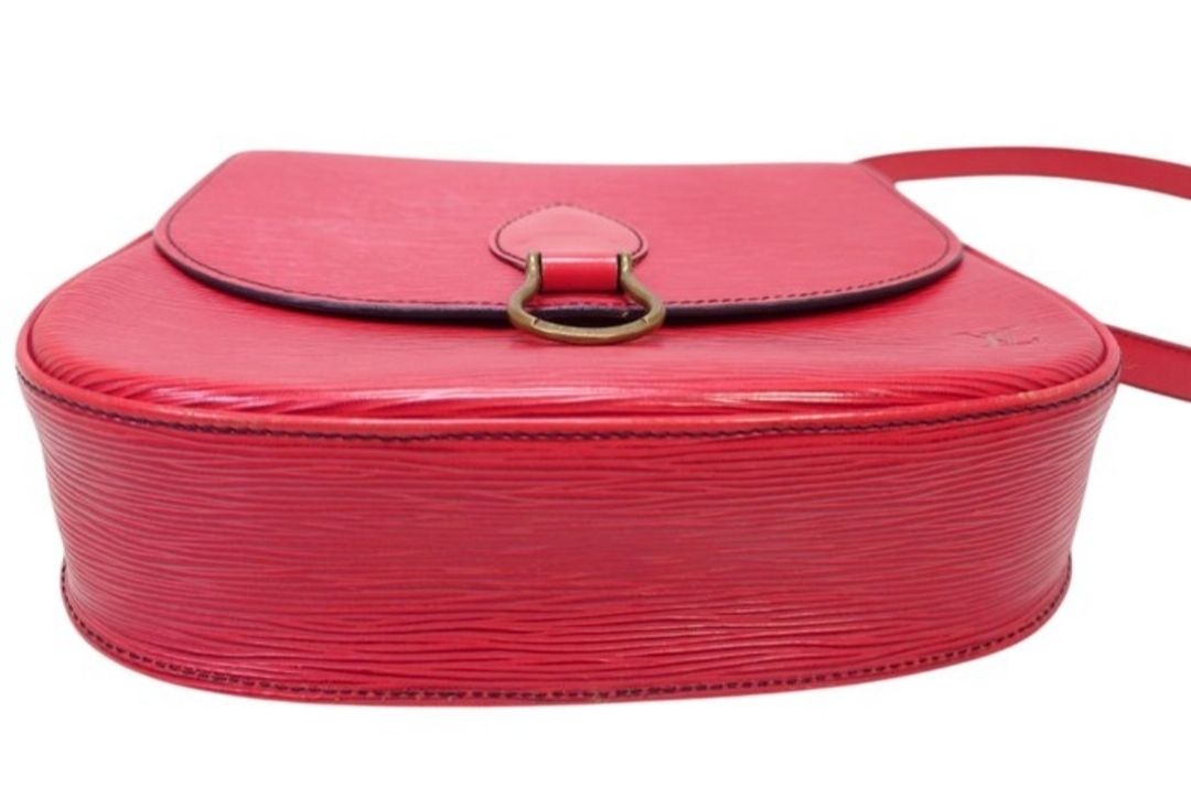 Louis Vuitton red Saint-Cloud Epi leather crossbody bag 