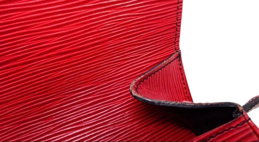 Louis Vuitton red Saint-Cloud Epi leather crossbody bag 