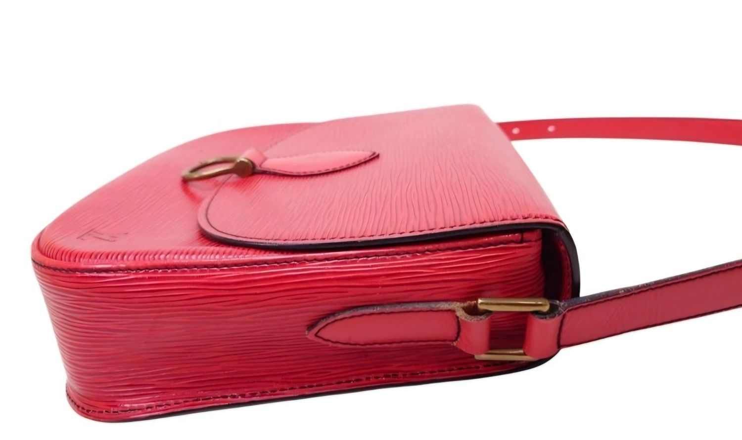 Louis Vuitton red Saint-Cloud Epi leather crossbody bag 