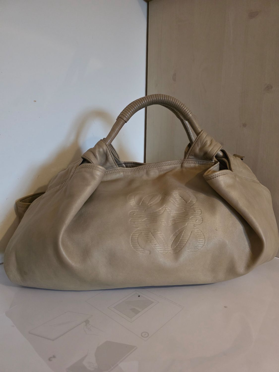 Loewe Aire Handbag  Nappa leather beige 