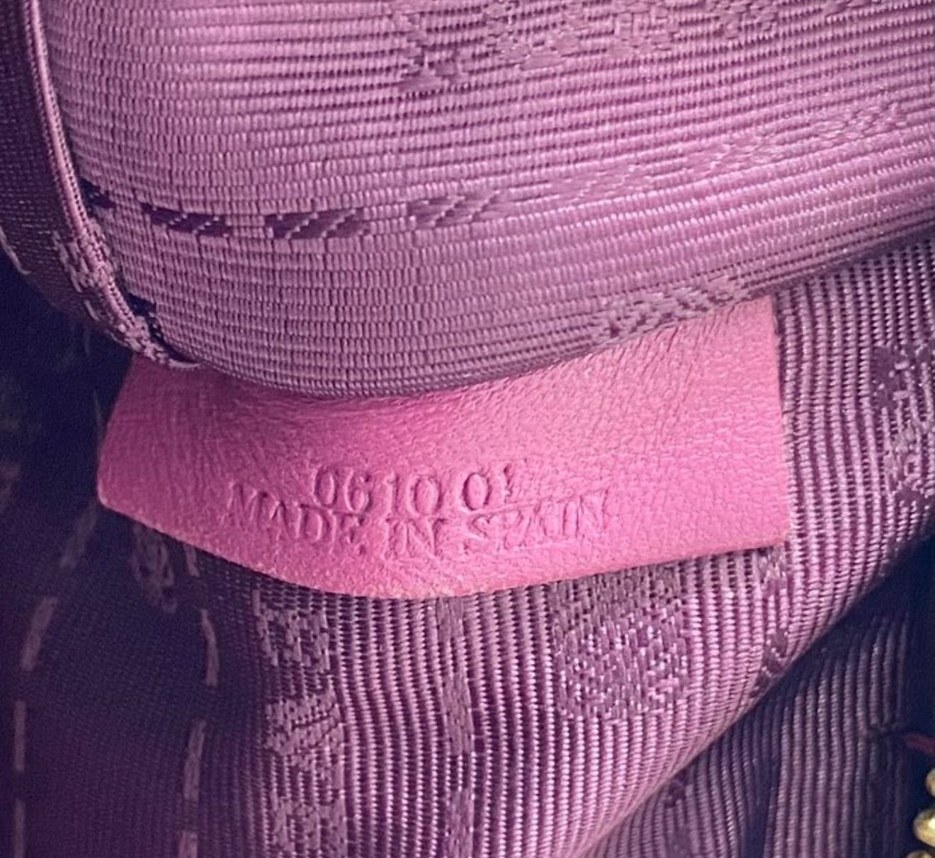 Loewe Amazona 28 Handbag Patent leather Bordeaux