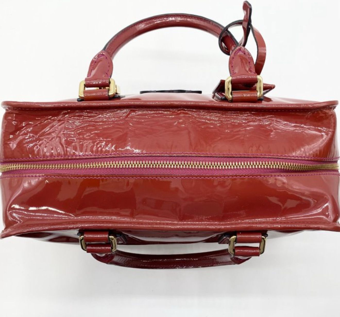 Loewe Amazona 28 Handbag Patent leather Bordeaux