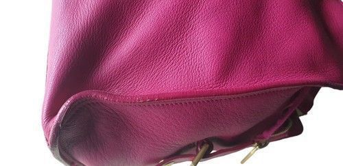 YVes Saint Laurent Cabas Pink leather bag