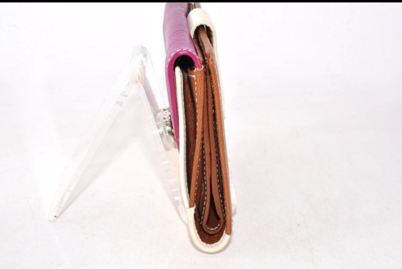 Salvatore Ferragamo Giancini Bordeaux Leather Wallet