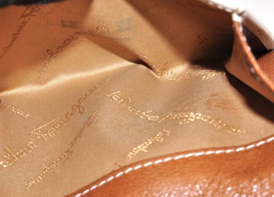 Salvatore Ferragamo Giancini Bordeaux Leather Wallet