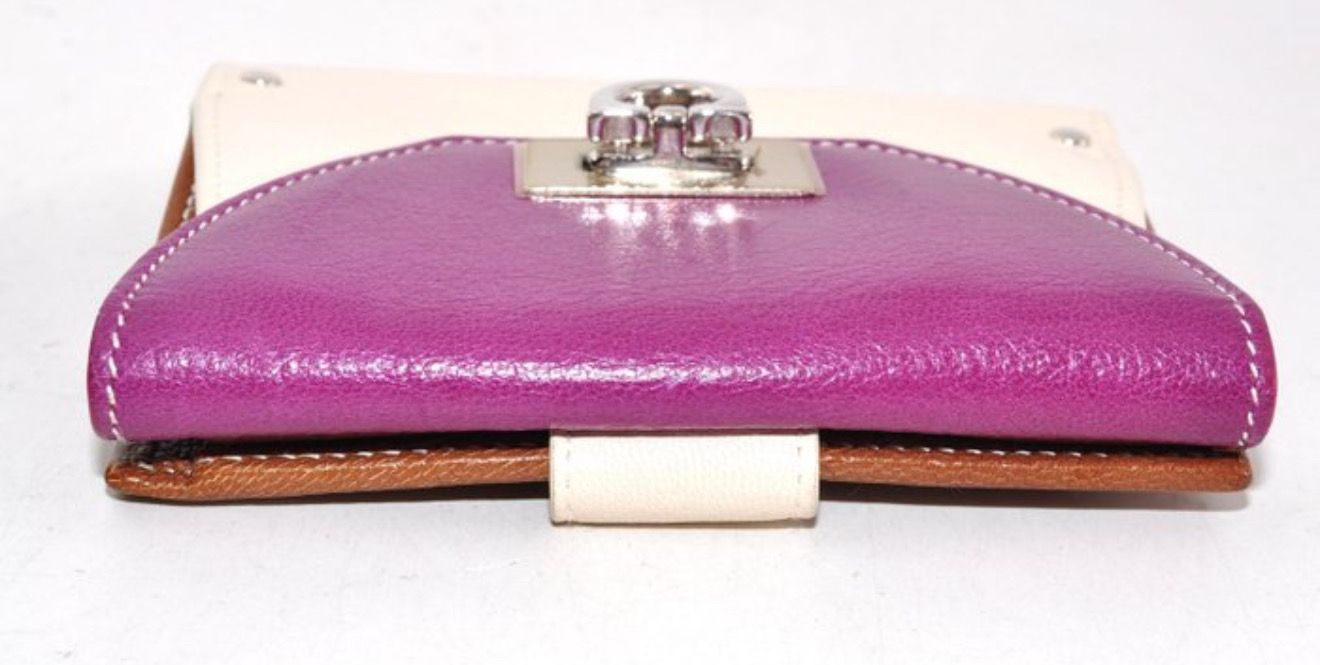 Salvatore Ferragamo Giancini Bordeaux Leather Wallet