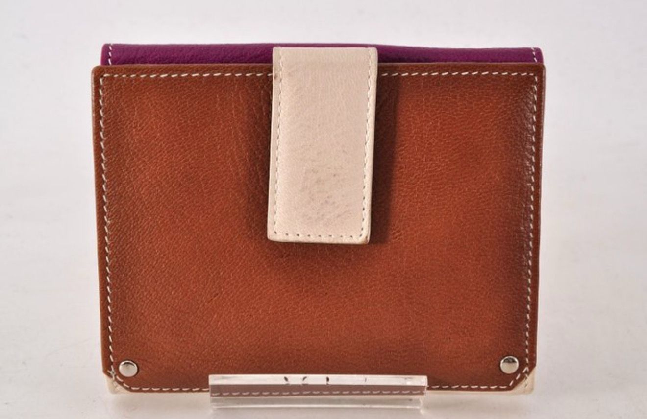 Salvatore Ferragamo Giancini Bordeaux Leather Wallet