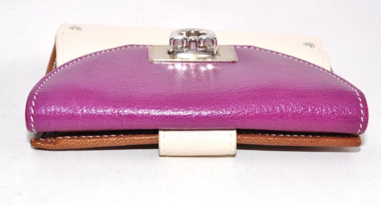 Salvatore Ferragamo Giancini Bordeaux Leather Wallet