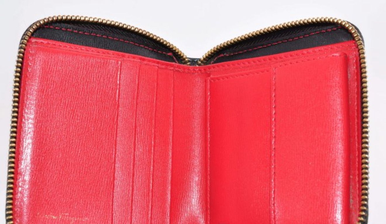 Salvatore Ferragamo Pink/Cream leather Wallet