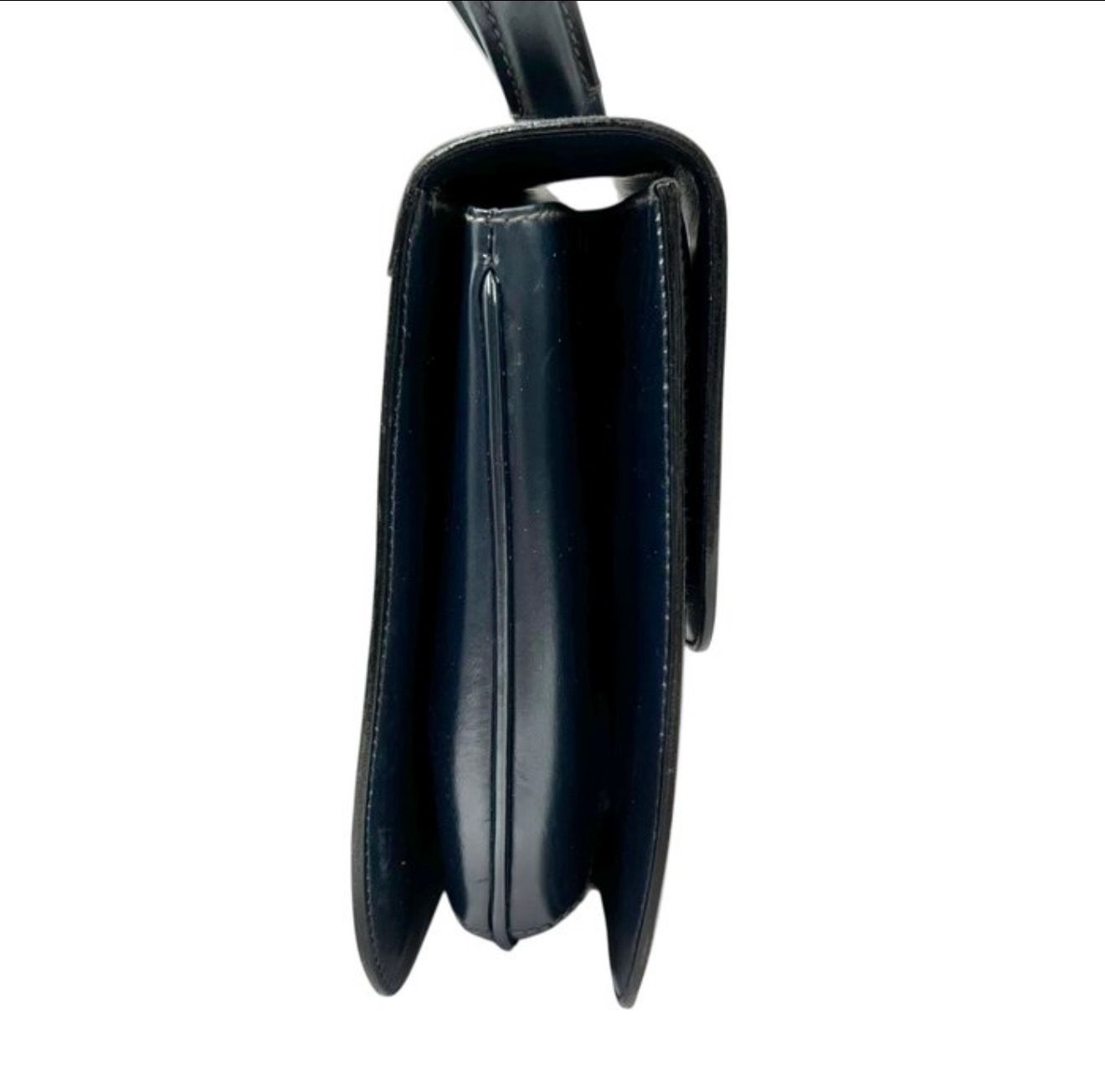 Gucci Navy Leather top handle Handbag