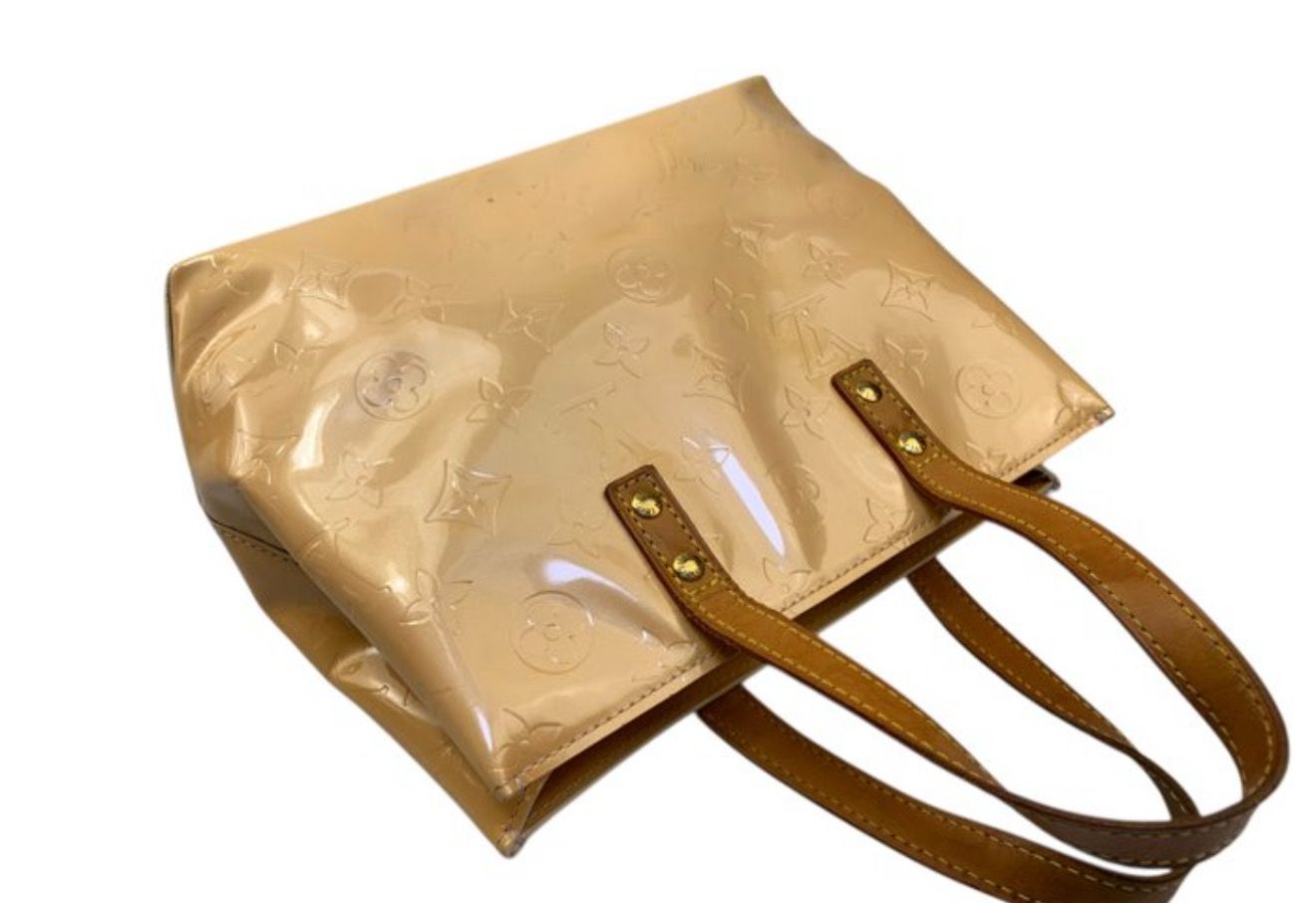 Louis Vuitton Beige Monogram Vernis Read Me PM Tote Leather Bag