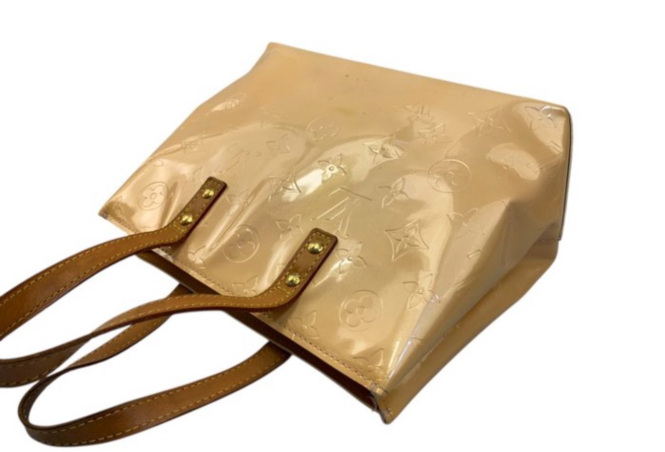 Louis Vuitton Beige Monogram Vernis Read Me PM Tote Leather Bag