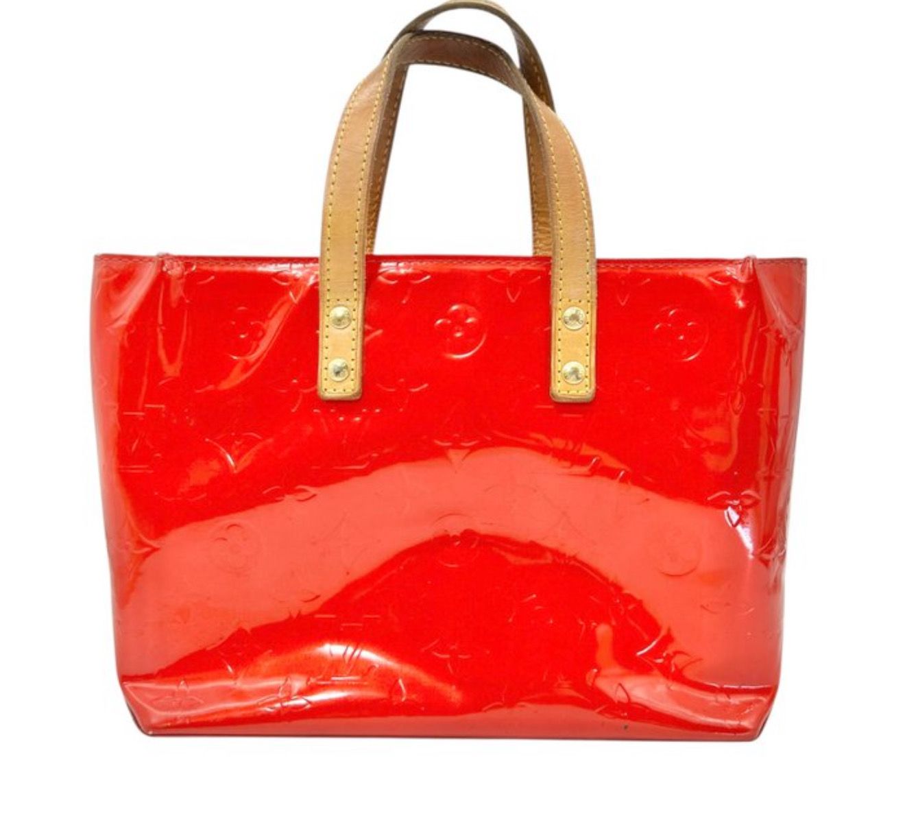 Louis Vuitton Monogram Red Vernis Read Me Tote Leather Bag PM