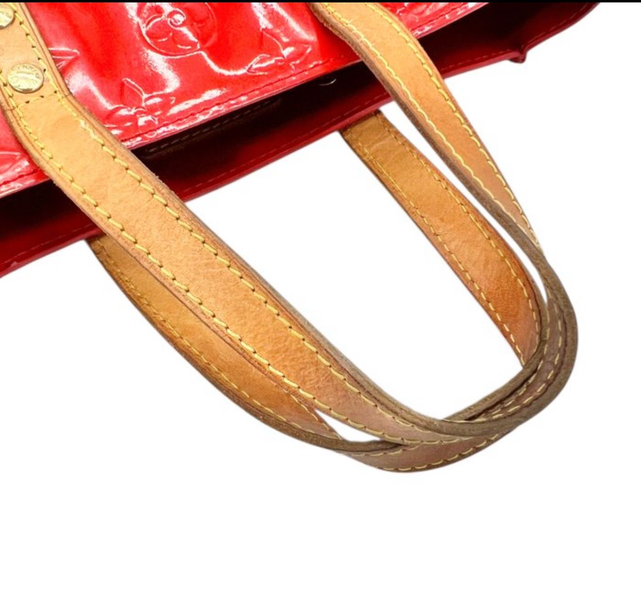 Louis Vuitton Monogram Red Vernis Read Me Tote Leather Bag PM