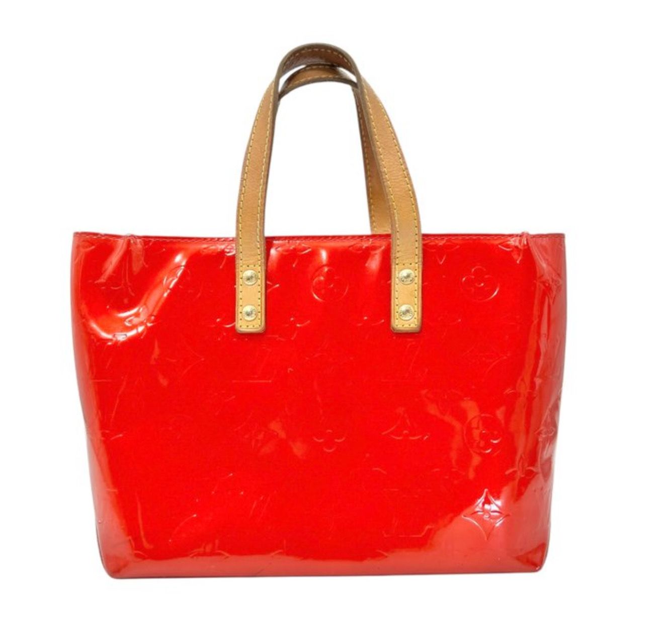 Louis Vuitton Monogram Red Vernis Read Me Tote Leather Bag PM