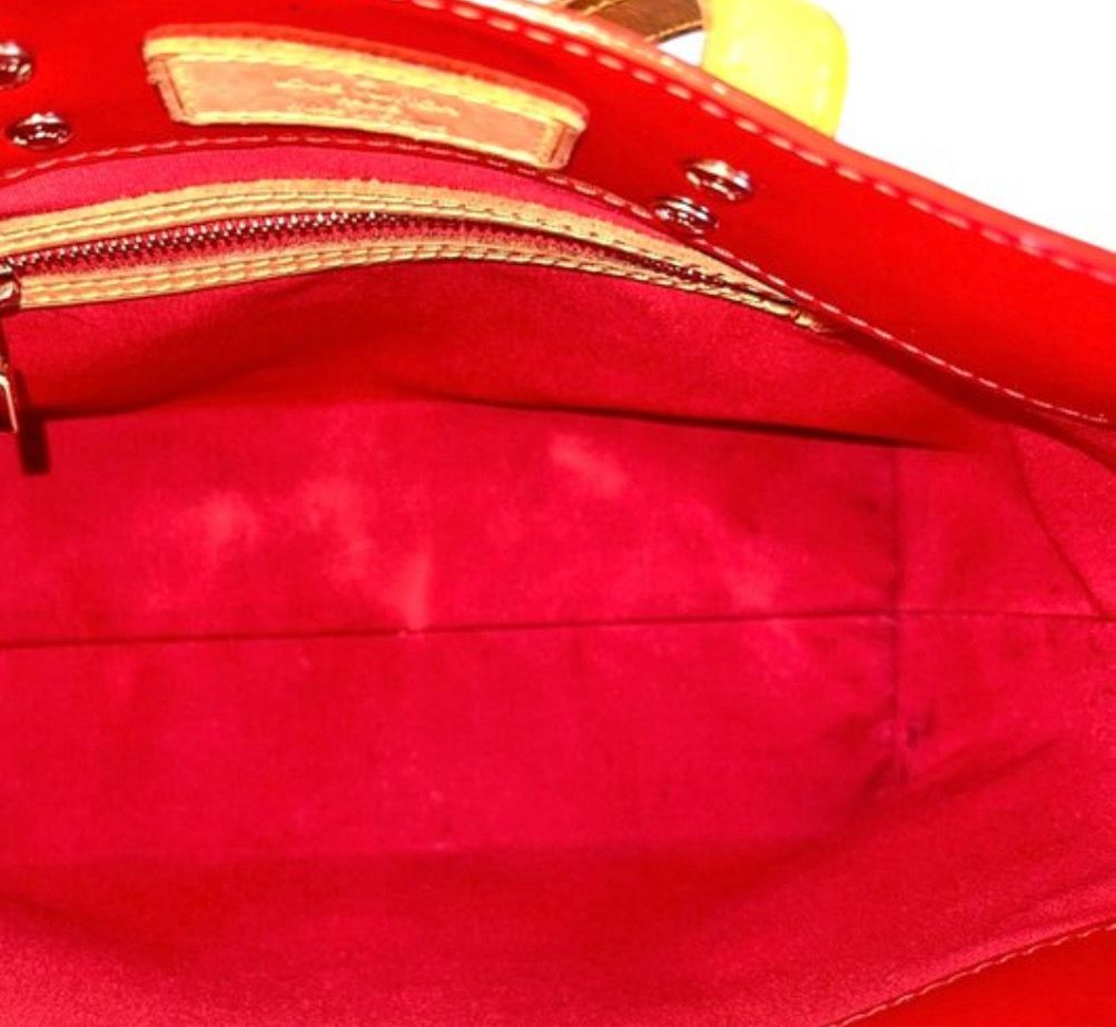 Louis Vuitton Monogram Red Vernis Read Me Tote Leather Bag PM