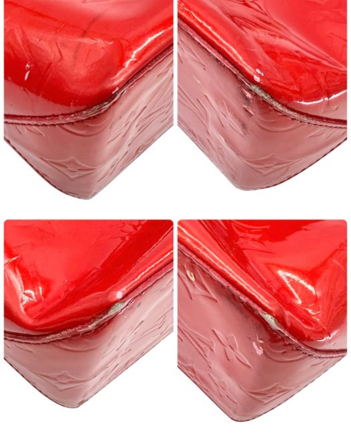 Louis Vuitton Monogram Red Vernis Read Me Tote Leather Bag PM