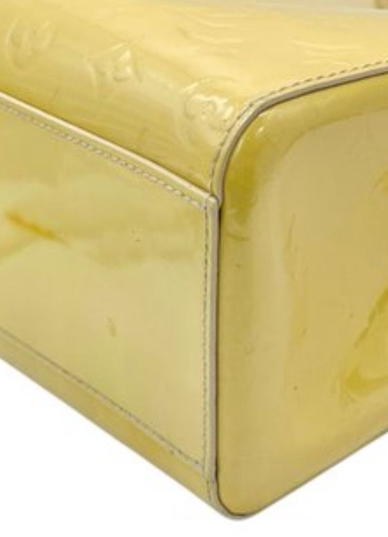 Louis Vuitton Yellow Vernis Katarina Leather Tote