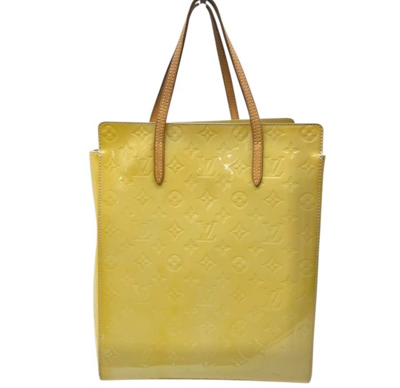 Louis Vuitton Yellow Vernis Katarina Leather Tote