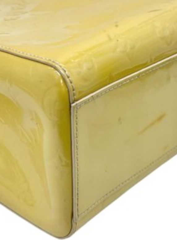 Louis Vuitton Yellow Vernis Katarina Leather Tote
