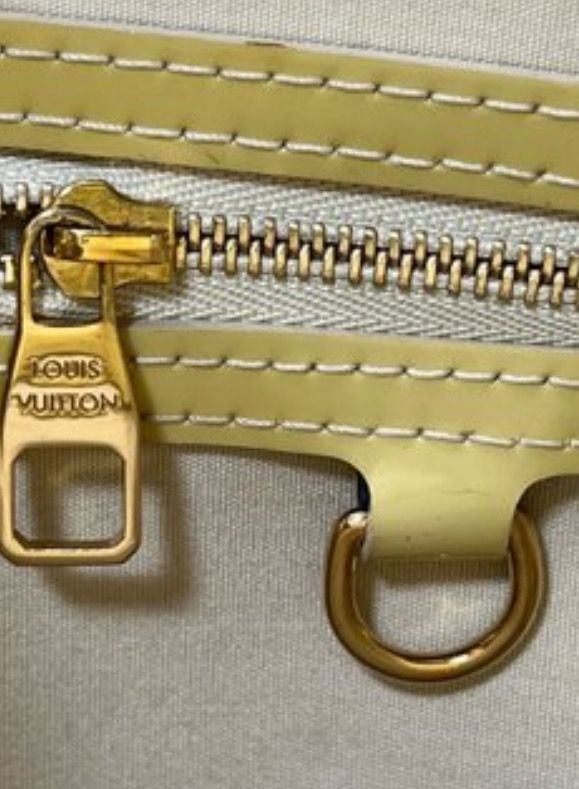 Louis Vuitton Yellow Vernis Katarina Leather Tote