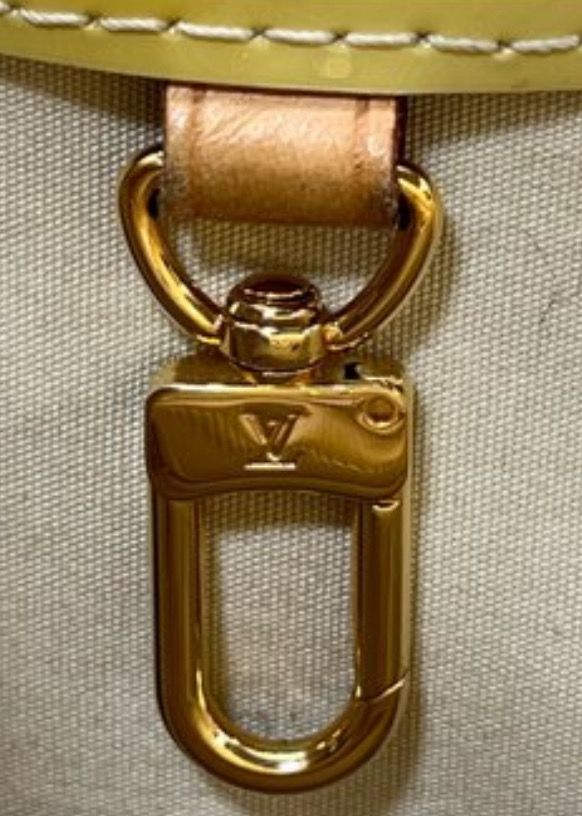 Louis Vuitton Yellow Vernis Katarina Leather Tote