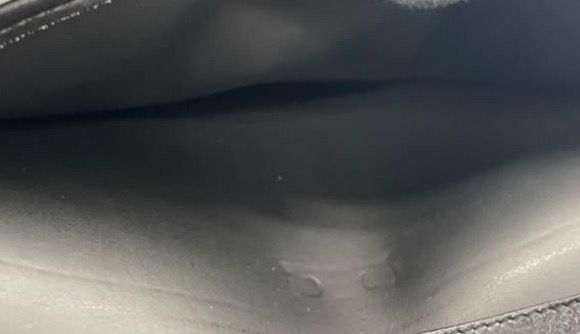 Christian Dior Honeycomb wallet On Chain Canvas With Leather Trim