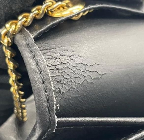 Christian Dior Honeycomb wallet On Chain Canvas With Leather Trim