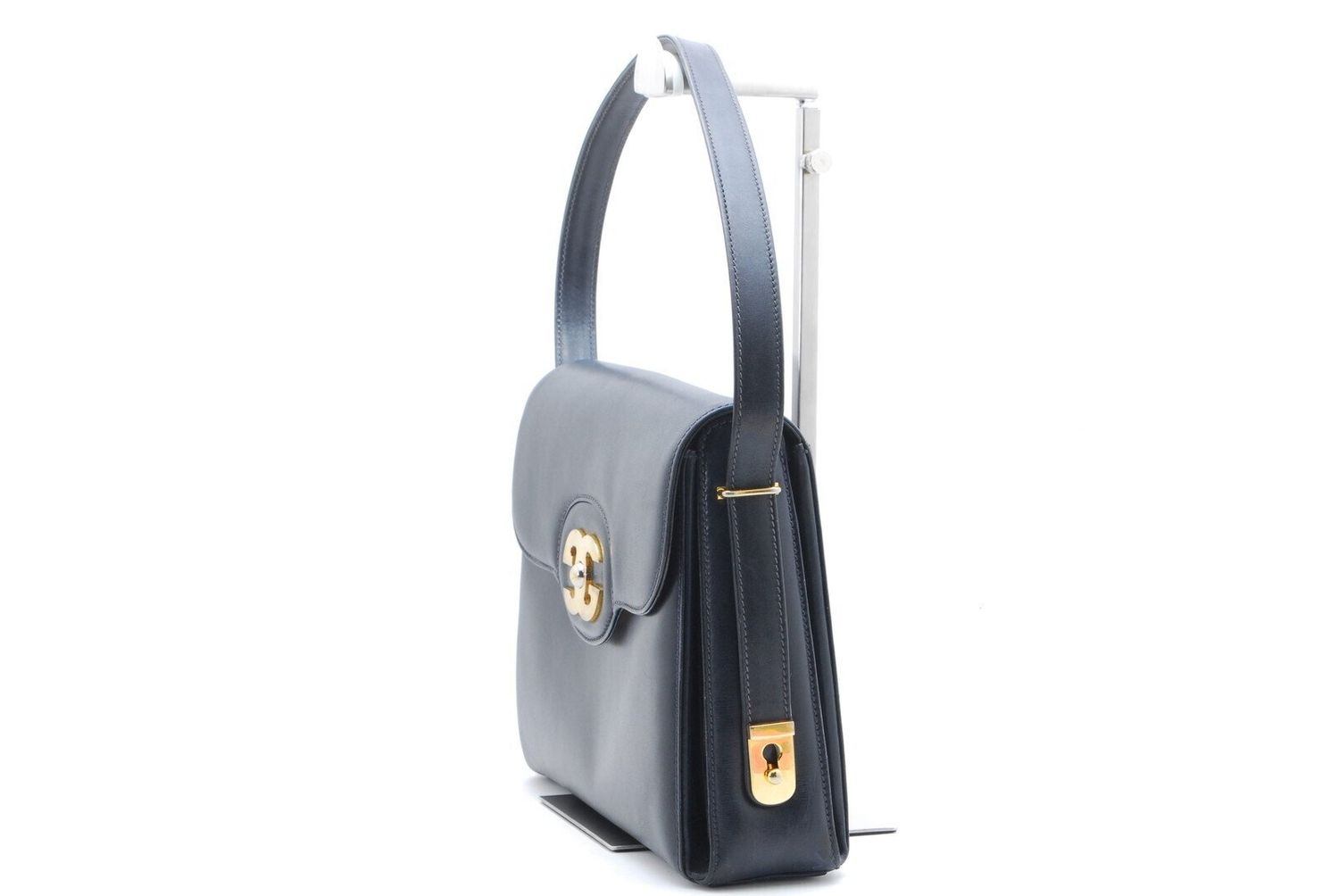 Gucci interlock Shoulder Blue leather bag